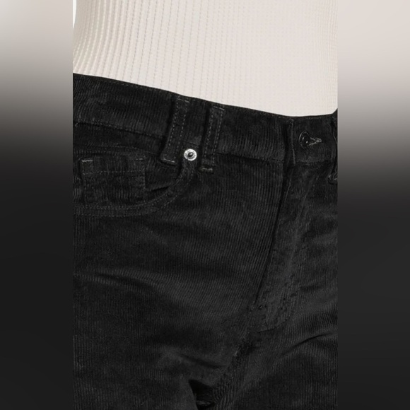 NWT Free People Risk Taker Straight Cord Pant 28 Black - Picture 4 of 10